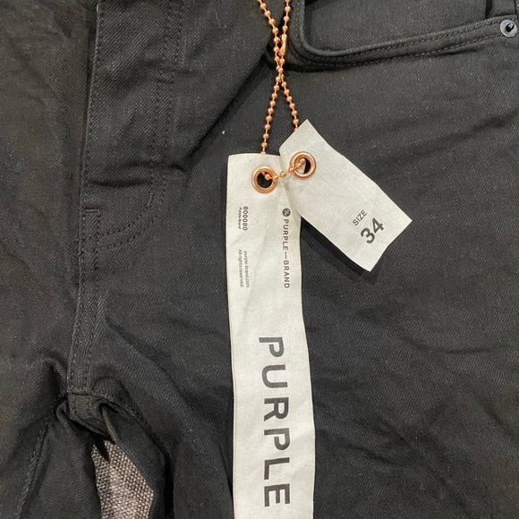 Purple brand black slim fit low rise with slim leg jeans - Picture 3 of 7